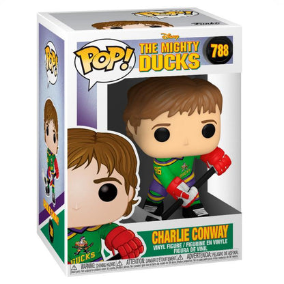 Funko Pop ! Disney Mighty Ducks (788) - Charlie Conway Hockey Ghiaccio Figure 9cm
