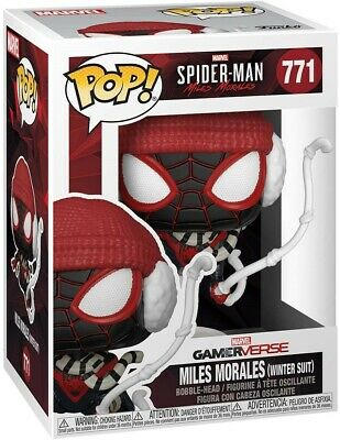 Funko Pop! Spiderman Miles Morales – (771) Spider-Man Winter Suit Figur 9cm