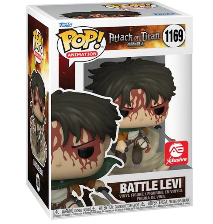 Funko Pop ! Animation Attack On Titan - Battle Levi (1169) Ae Exclusive Figure
