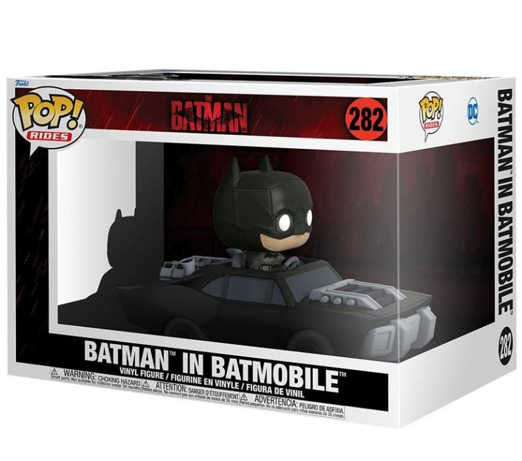 Funko Pop Ride DC Comics The Batman (2022) - 282 The Batman im Batmobil Figur