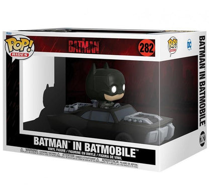 Funko Pop Ride DC Comics The Batman (2022) - 282 The Batman im Batmobil Figur