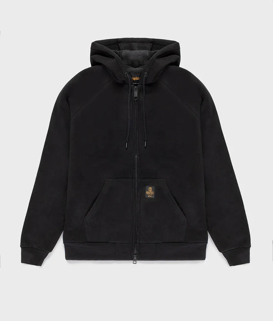 RefrigiWear Frankie Fleece F20308 F09102 G06000 Uomo Nero - Felpa Scuba