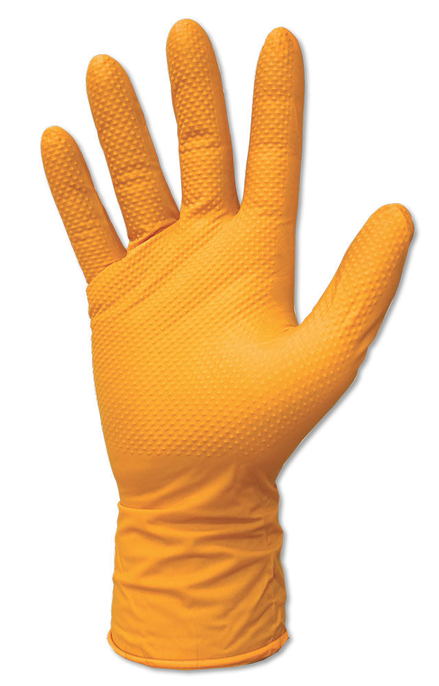 Nitrilhandschuhe Orange Einweg Pckg. 50 Puderfrei