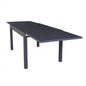 Hawaii extendable anthracite aluminum table - 135/270 x 90