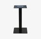 Square bar pub restaurant table 80x80 cm Veined Marble effect top for outdoor use H 75