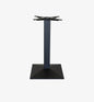 Central cast iron base, black painted