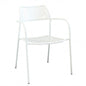 Stackable Windsor armchair with armrests with powder coating