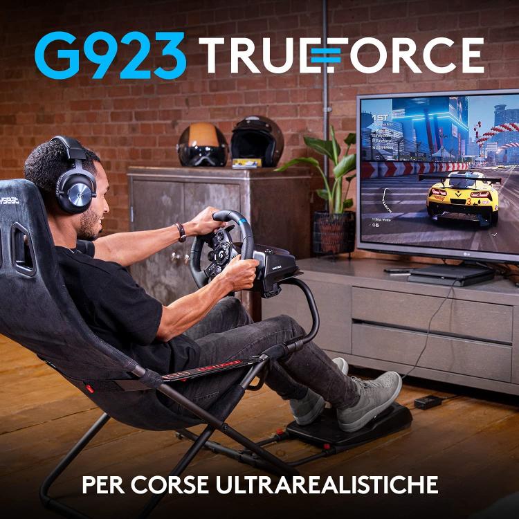 Logitech - Lenkrad und Pedale G923 Trueforce Doppelkupplung PS4/PC/PS5 PlayStation