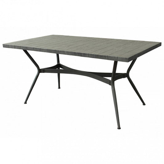 Tavolo Rettangolare Minosse 160x90, Ceramica, Grigio Antracite