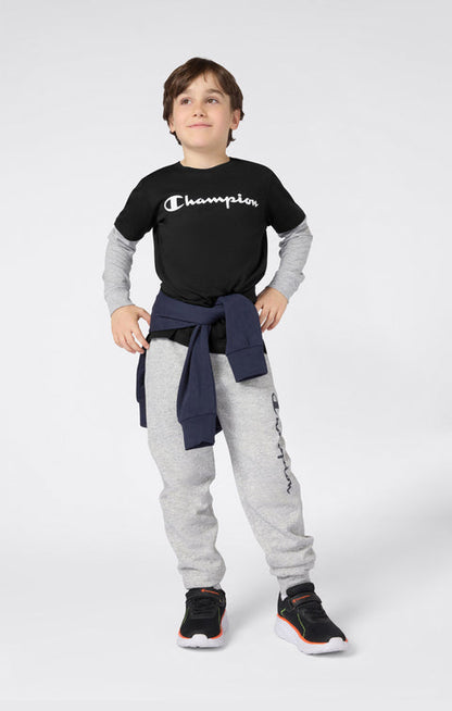 Champion T-shirt Manica Lunga Ragazzo 307324-KK002 Nero - T-shirt Junior