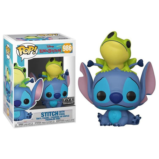 Funko Pop! Disney – Lilo & Stitch (986) – Stitch mit Frosch Special Edition 9cm