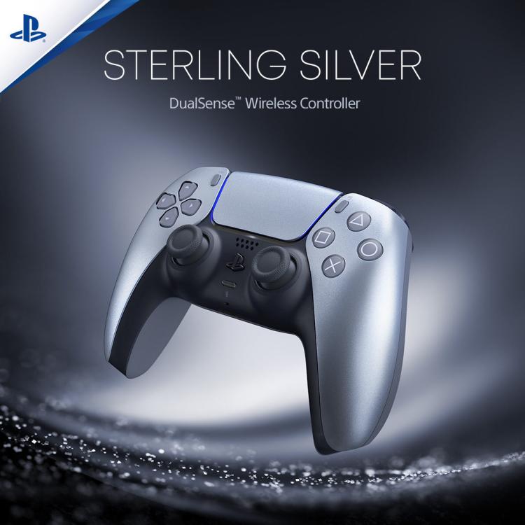 Sony Controller Dualsense Playstation 5 Dualshock Pad Ps5 Grau Grey Silver