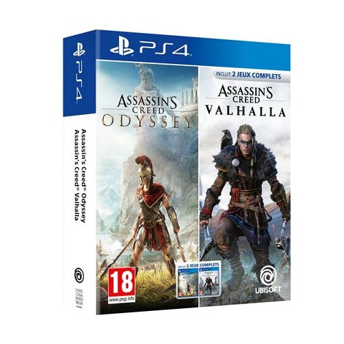 Assassin'S Creed Odyssey + Valhalla Double Pack Ps4 2 Giochi ITA Playstation 4