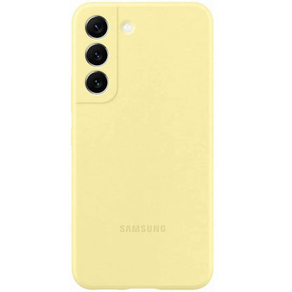 Samsung Silikon Cover Galaxy S22 Gelb Handyhülle Gelb Weich 5G