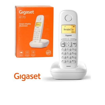 Gigaset A170 Schnurloses DECT-Telefon für Zuhause, weiß