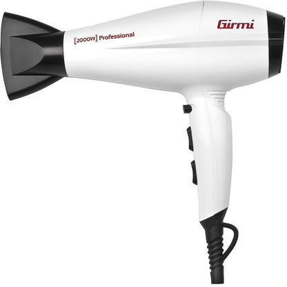 Girmi Professioneller Haartrockner Motor-AC Ph45 2000W Weiß 3 Temperaturen
