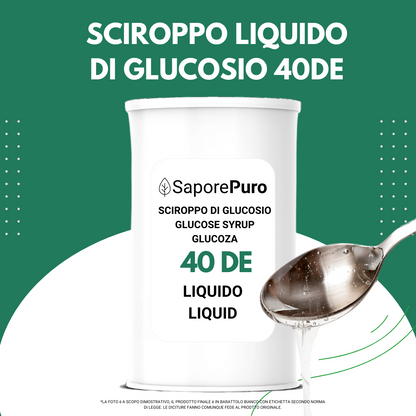Sciroppo di Glucosio Liquido 40DE - Giusta Dolcezza per Gelati e Pasticceria