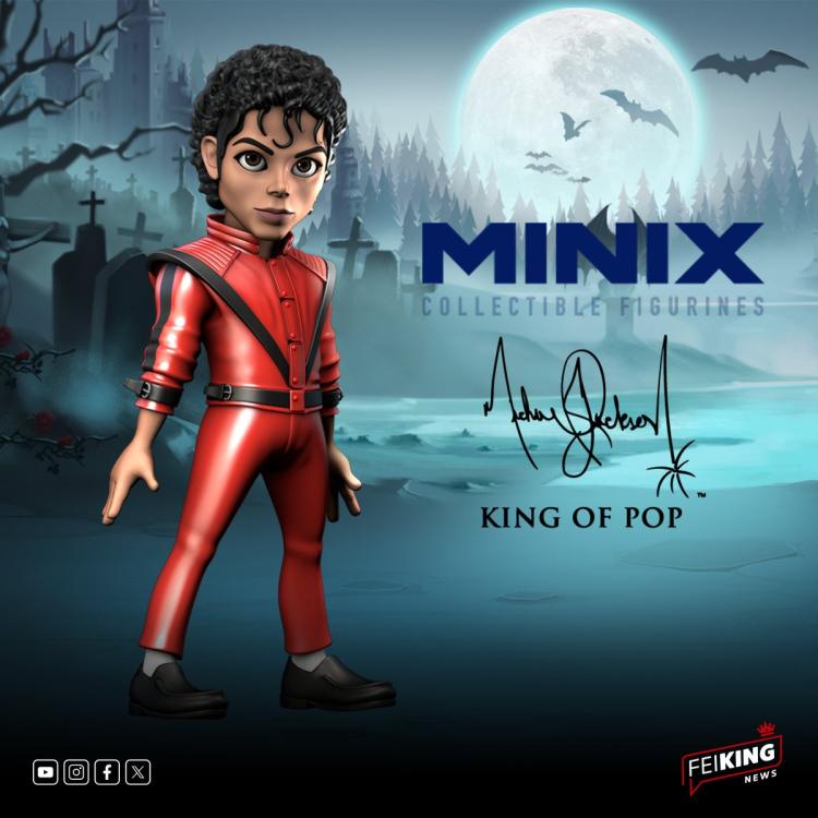 Minix Music - Michael Jackson (106) Thriller Figure Statua Statuetta da Collezione 12Cm
