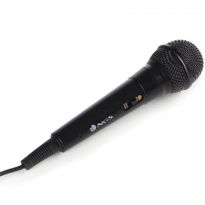 Ngs Microfono Vocale Wired Singer Fire Karaoke Feste Conferenze Con Cavo 3M Nero