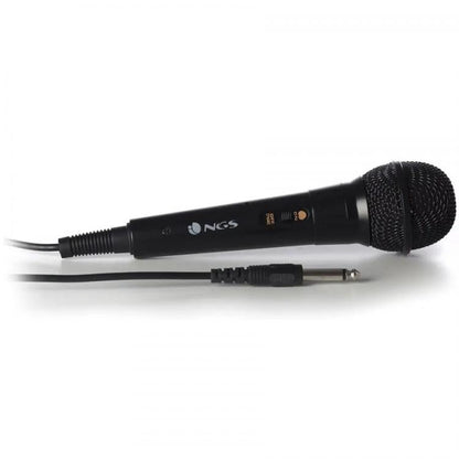 Ngs Microfono Vocale Wired Singer Fire Karaoke Feste Conferenze Con Cavo 3M Nero