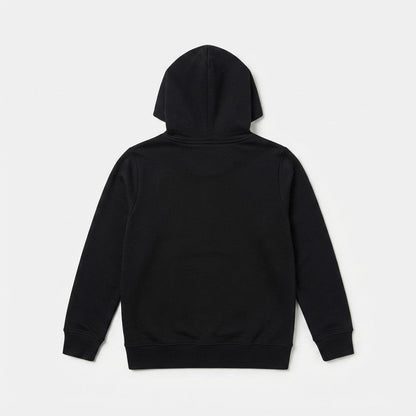 Calvin Klein felpa con cappuccio junior con logo stampato LV1CKTJB09T BEH nero