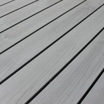 Tavolo allungabile Detroit 190/250 X 100 in alluminio verniciato antracite con doghe effetto legno