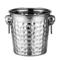 Champagne Bucket 7L Tabletop Ice Bucket Hammered Steel