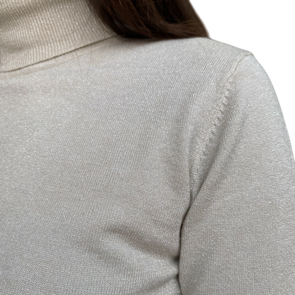 GRIFFAI Maglia Lurex Donna DGF5598 Beige