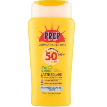 Prep - Dermoprotektive Sonnenmilch LSF 50 UVA-UVB Sonnenschutz 200ml