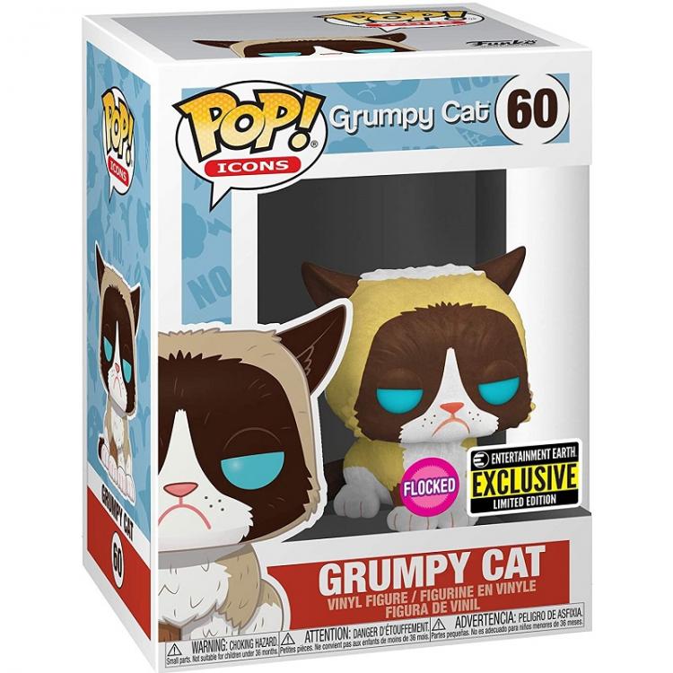 Funko Pop! Icons Grumpy Cat – Grumpy Cat (60) Flocked Exklusive Vinylfigur