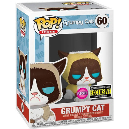 Funko Pop! Icons Grumpy Cat – Grumpy Cat (60) Flocked Exklusive Vinylfigur
