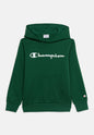 Champion Felpa con Cappuccio Fleece 307352-GS559 Verde Junior - Felpa Junior