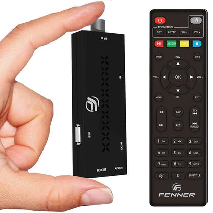 Fenner Fn-Gx3 Decoder Dongle TV Stick HD Mini DVB-T2/HEVC Digitaler terrestrischer Receiver