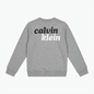 Calvin Klein junior crewneck sweatshirt with LVCKTJB42B P7D print in grey