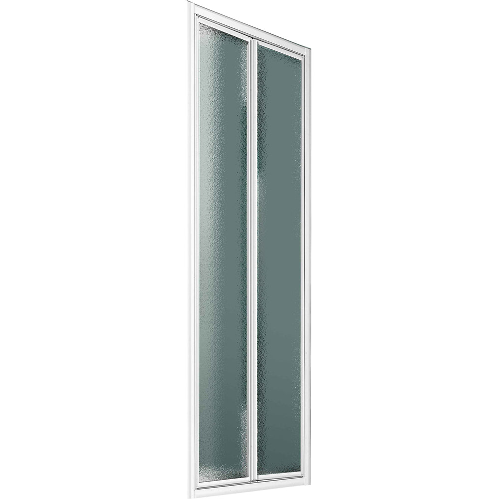 Porta doccia a 2 ante battenti Smeralda bollicine acrilico 93-98 H.185 - ap. 80 cm — Giava