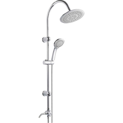 Set colonna doccia 5 getti Illinois tonda cromo — Cardinale Professional
