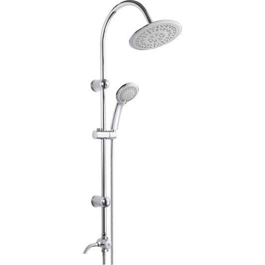 Set colonna doccia 5 getti Illinois tonda cromo — Cardinale Professional