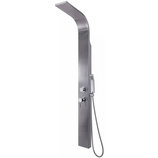 Pannello doccia multifunzione massage 01" INOX spazzolato — GEDY
