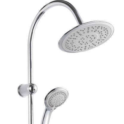 Set colonna doccia 5 getti Illinois tonda cromo — Cardinale Professional