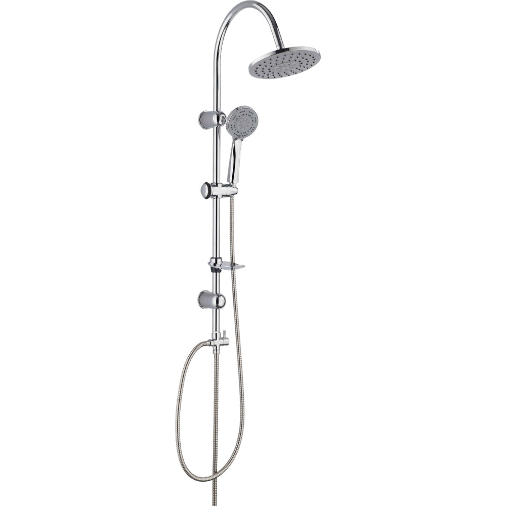 Set colonna doccia monogetto smart TONDA" cromo con deviatore 1/2"