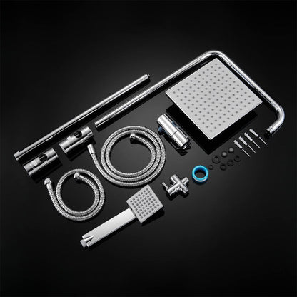 Set colonna doccia monogetto Quadra cromo — Cardinale Professional