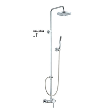 Set colonna doccia telescopica Queen cromo