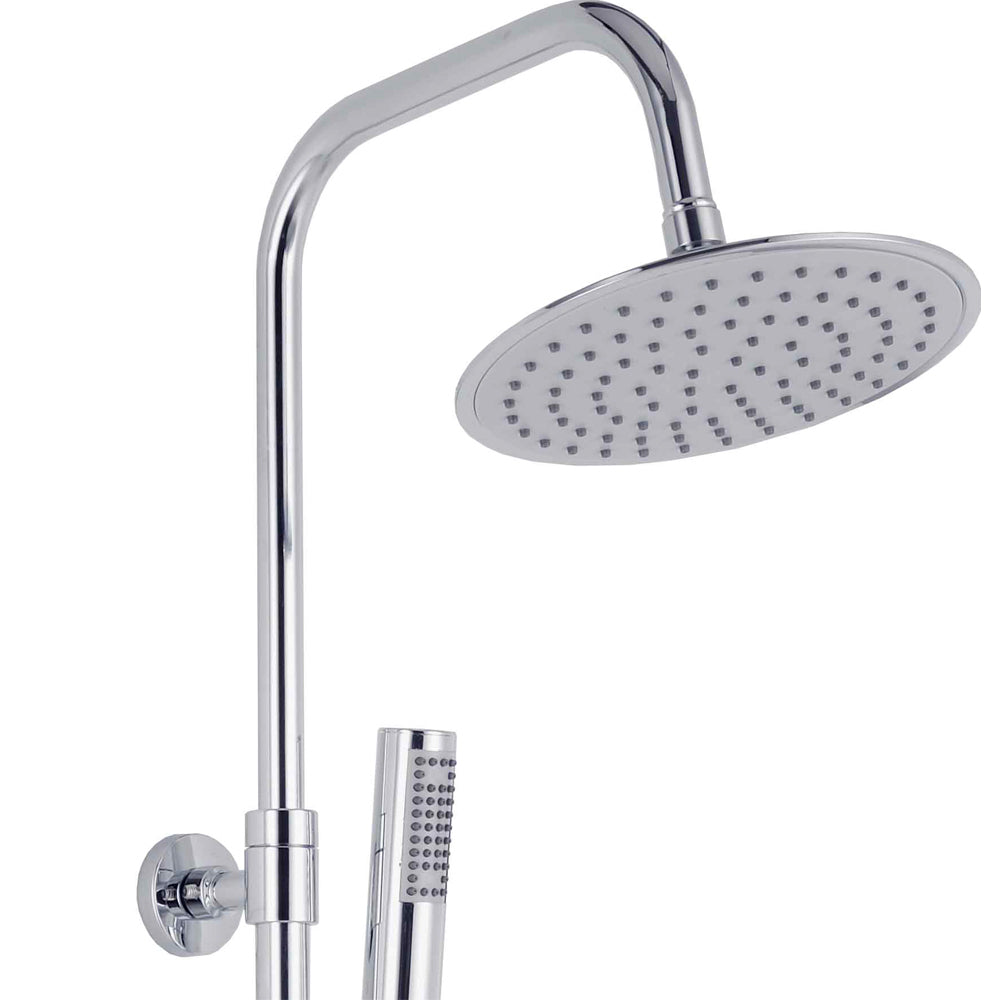 Set colonna doccia monogetto Florida tonda con miscelatore termostatico cromo — Cardinale Professional