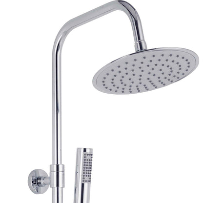 Set colonna doccia monogetto Florida tonda con miscelatore termostatico cromo — Cardinale Professional