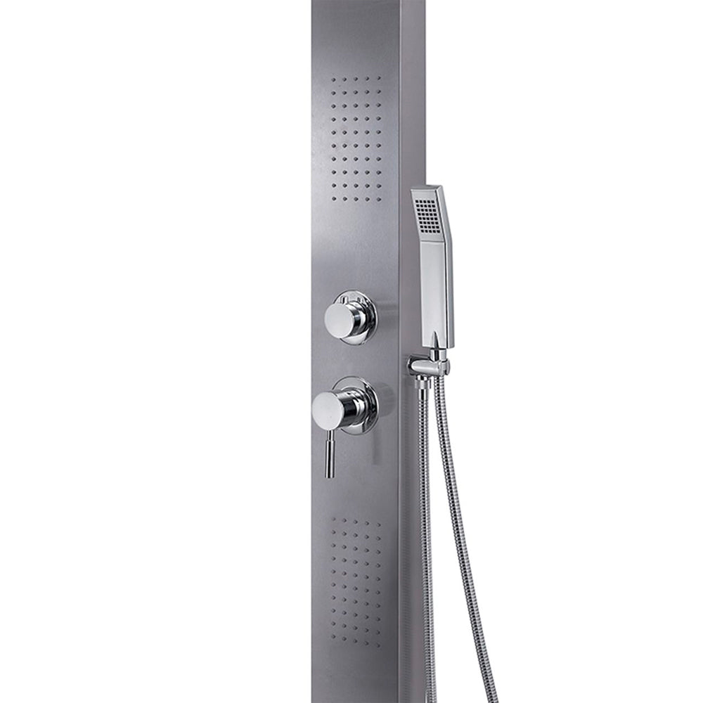 Pannello doccia multifunzione massage 01" INOX spazzolato — GEDY