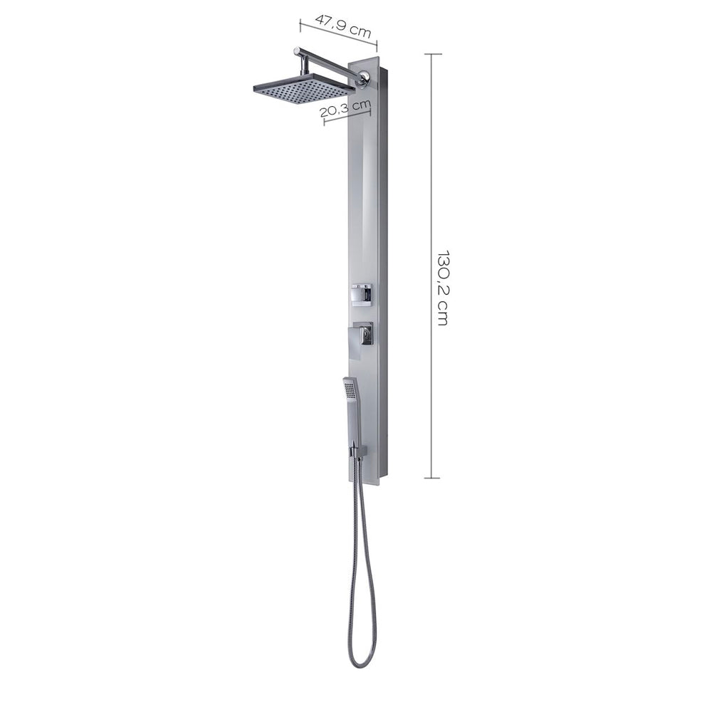 Pannello doccia multifunzione style 01" bianco — GEDY