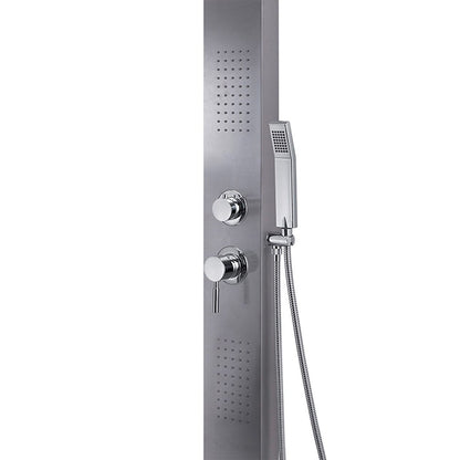 Pannello doccia multifunzione cascade 00" INOX spazzolato — GEDY