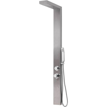 Pannello doccia multifunzione cascade 00" INOX spazzolato — GEDY