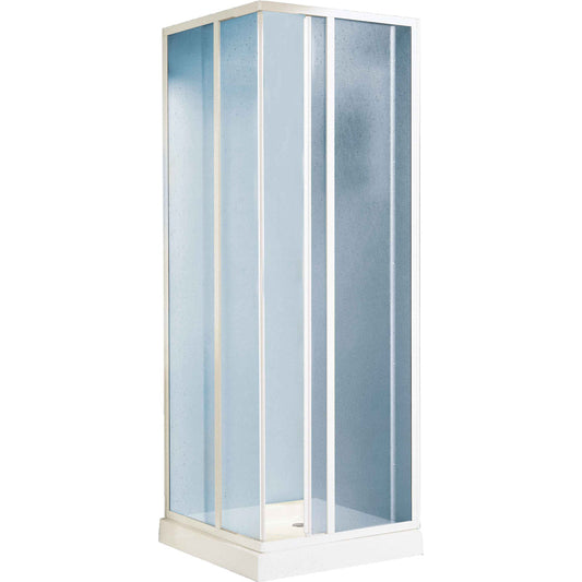 Box doccia angolare Smeralda bollicine acrilico rett. 68-80x108-118 ap. 44-75 — Giava