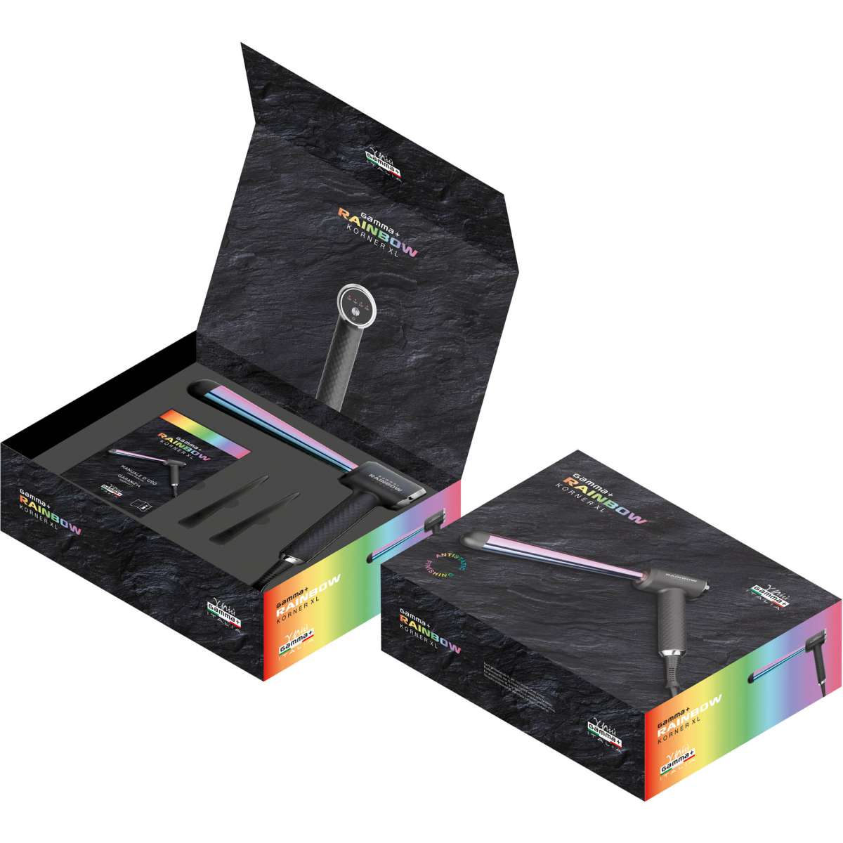 GammaPiù Rainbow Korner Xl Ferro Arricciante Per Capelli